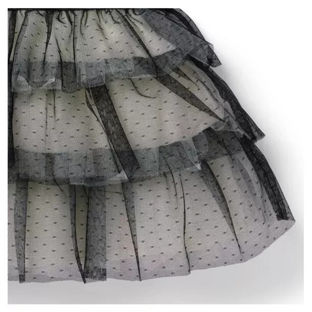 Janie and Jack Dot Tiered Tulle Dress Girls Size 7 - Picture 5 of 5